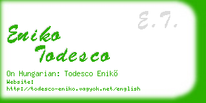 eniko todesco business card